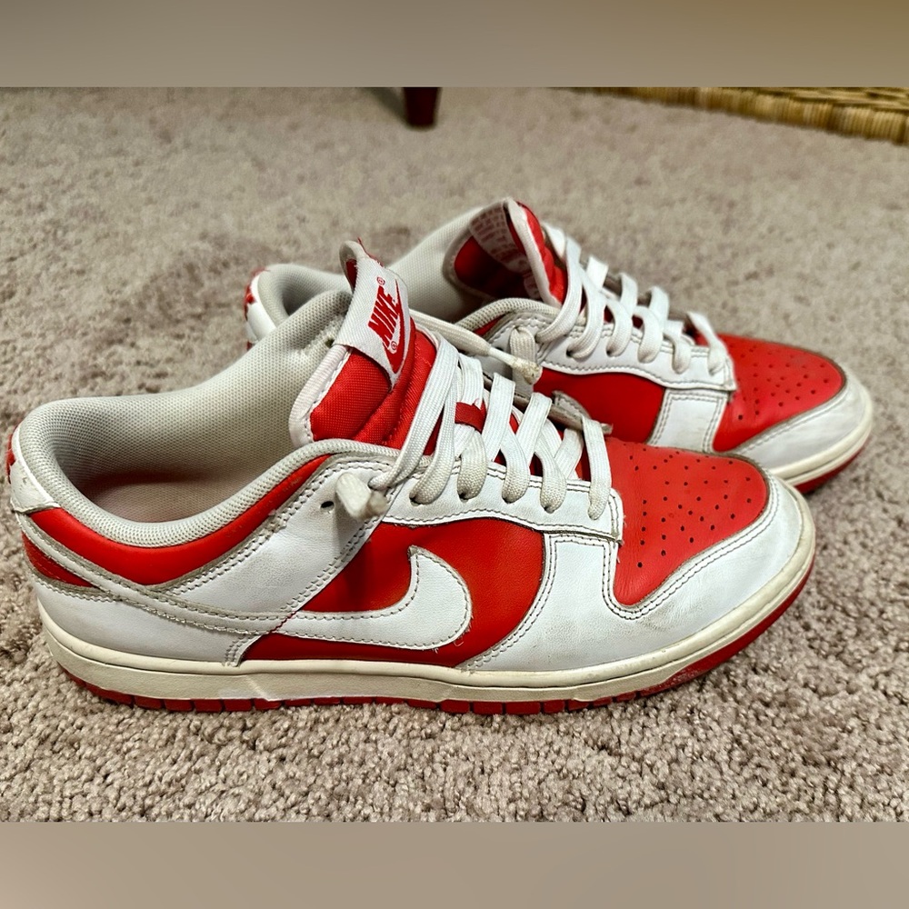 Nike dunk low championship red 8